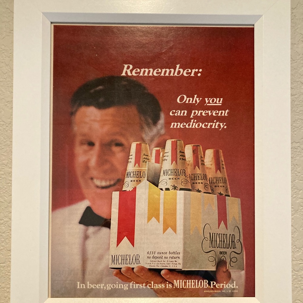 Vintage Michelob beer ad